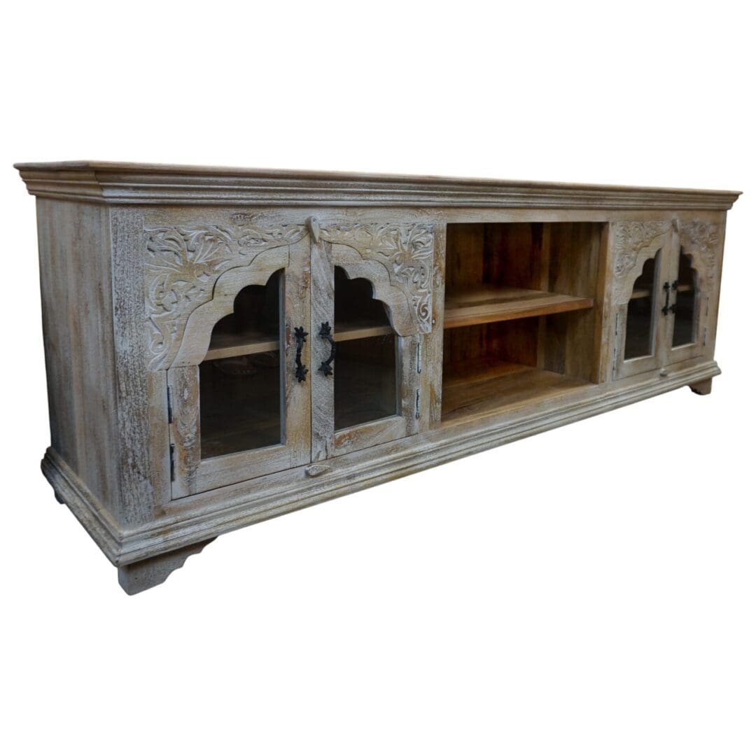 Large Hand-crafted Arched Credenza image 4
