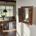 Vintage Accent Mirror Window with Shutters - 9 image 0