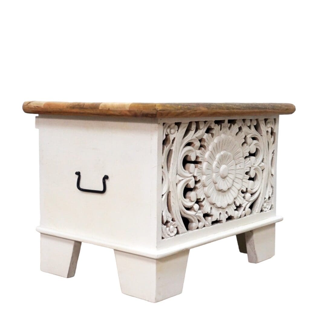 Small Mandala Cut-Out Trunk with Square Legs image 6
