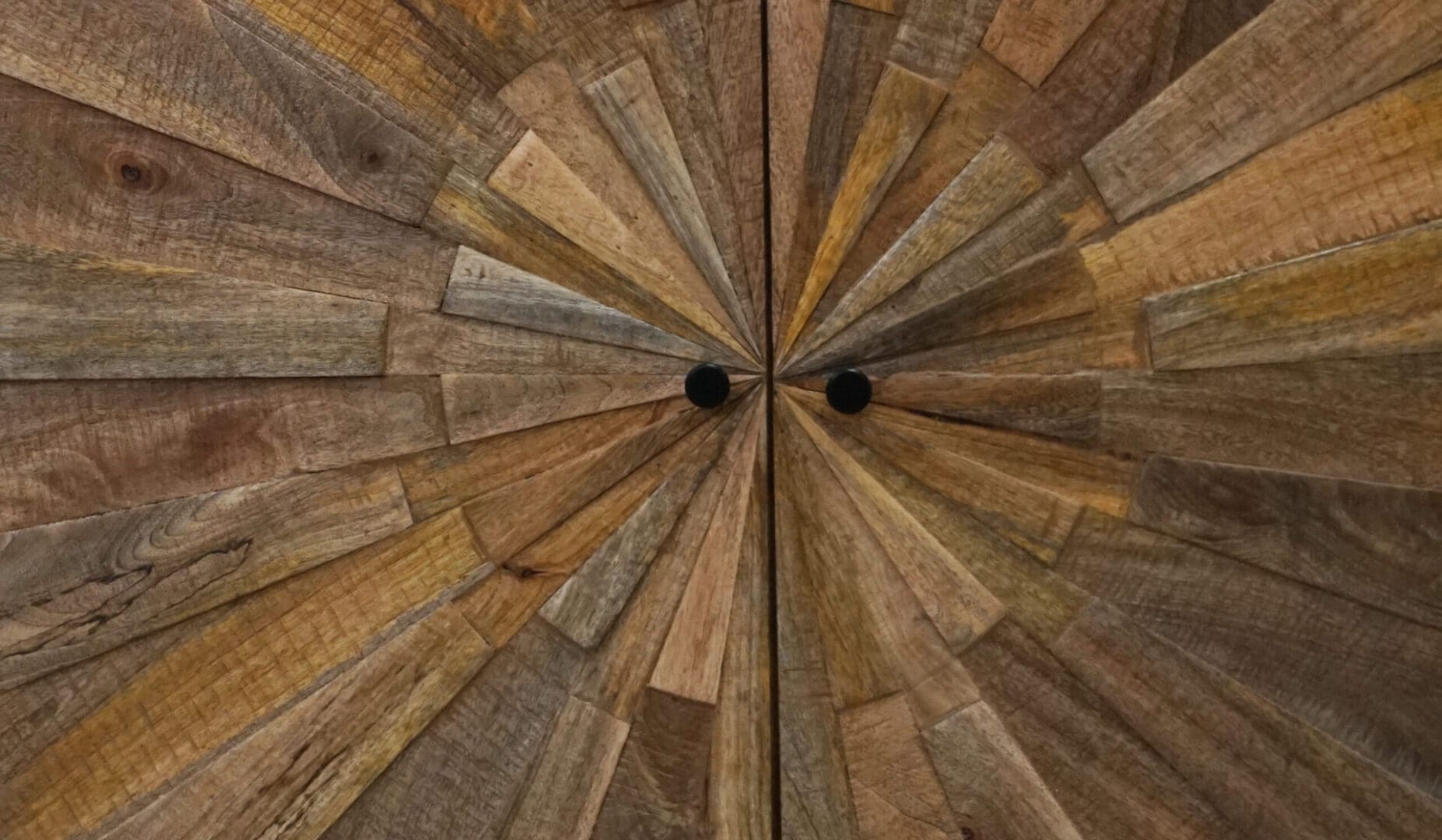 Solid Wood Cabinet Stunning Sunburst with 2 Doors image 6