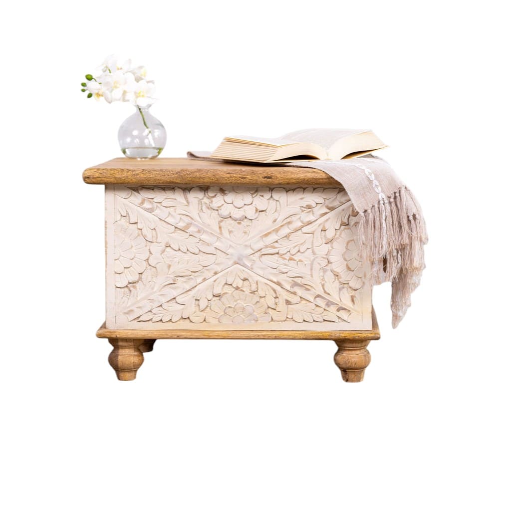 Artisan Wood Trunk Perfect for Smaller Spaces image 1