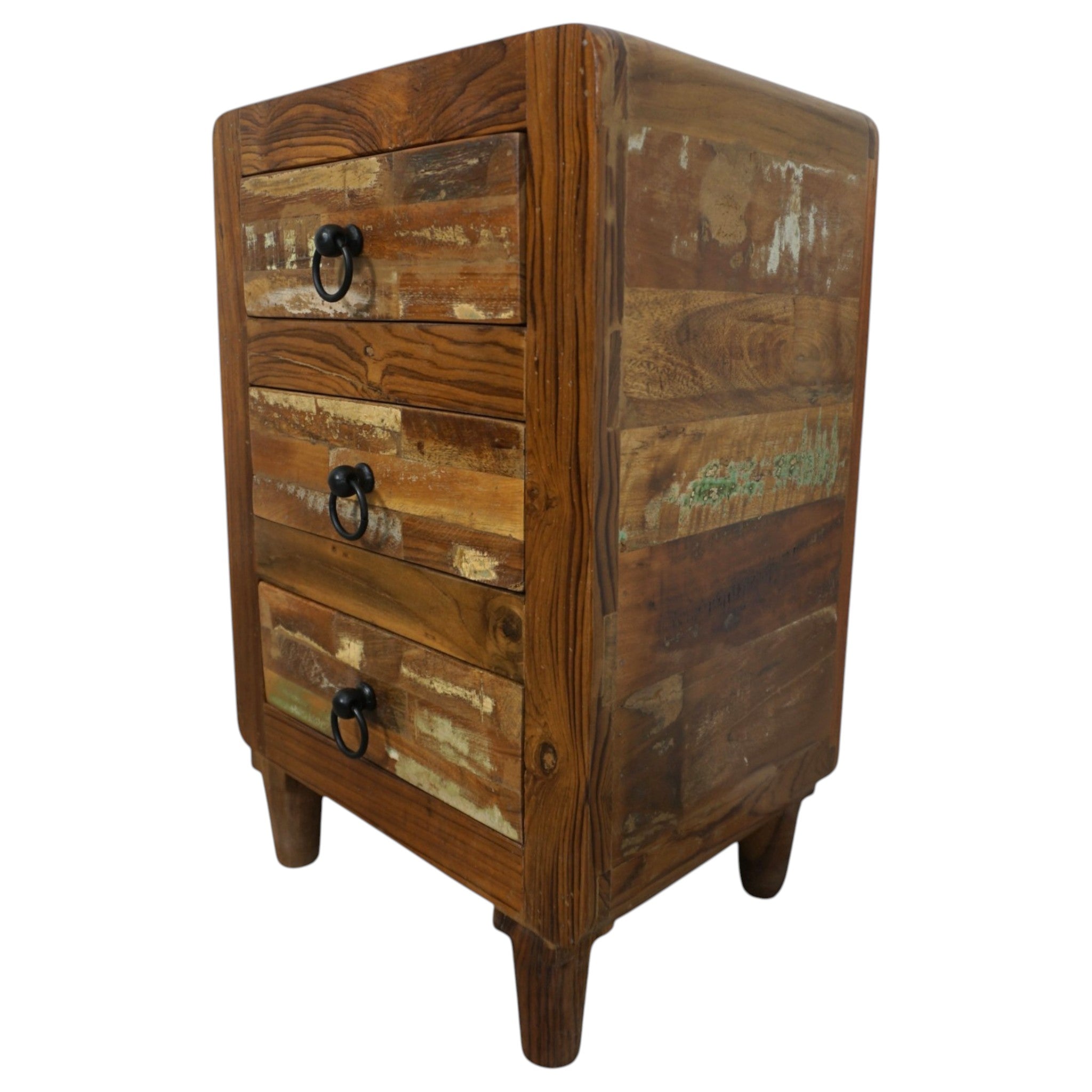 Handcrafted Reclaimed Wood Nightstands | Matched Pair | Rustic & Sustainable Bedside Tables