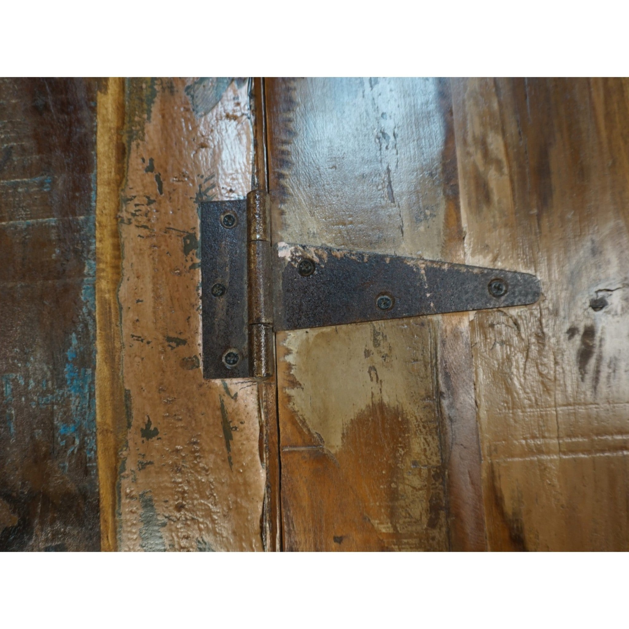 Handcrafted Large Reclaimed Wood Trunk Coffee Table | Storage & Wooden Wheels