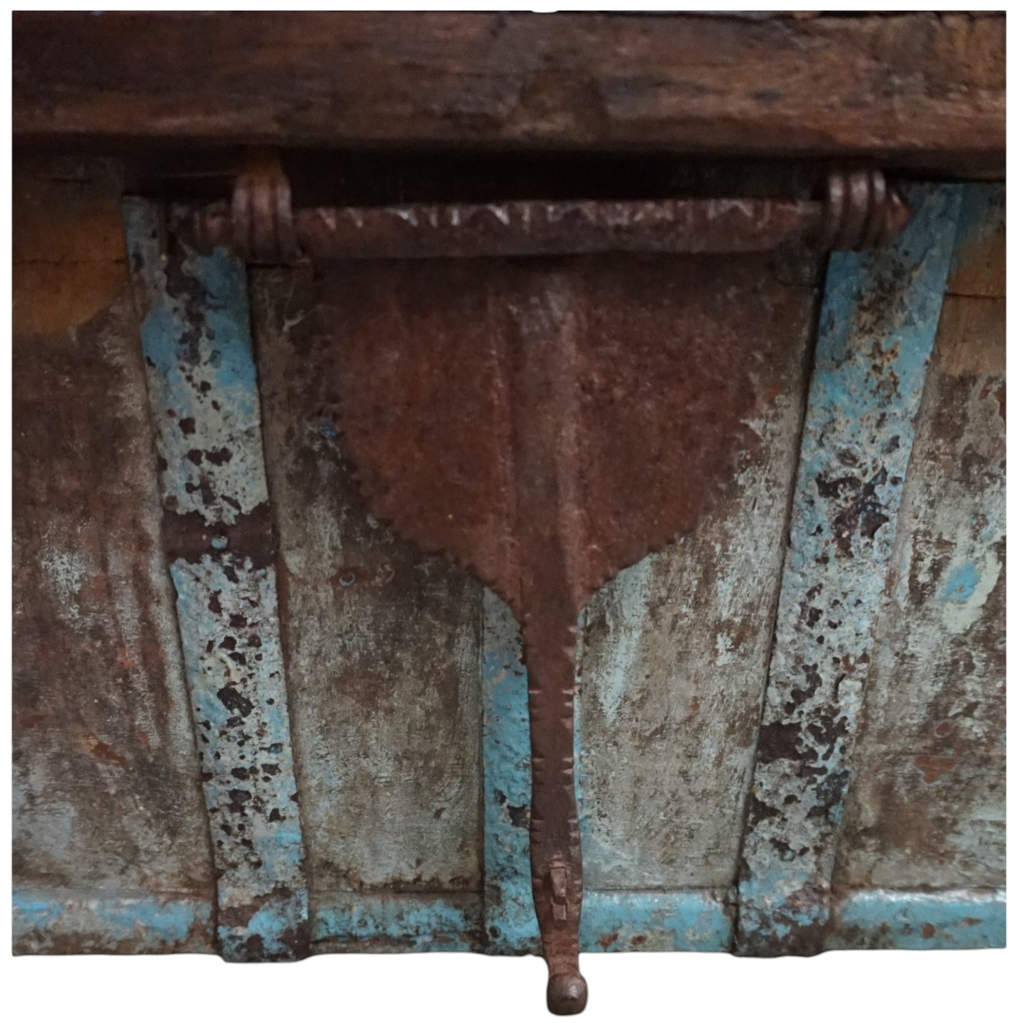 Handcrafted Large Reclaimed Wood Trunk Coffee Table | Storage & Wooden Wheels