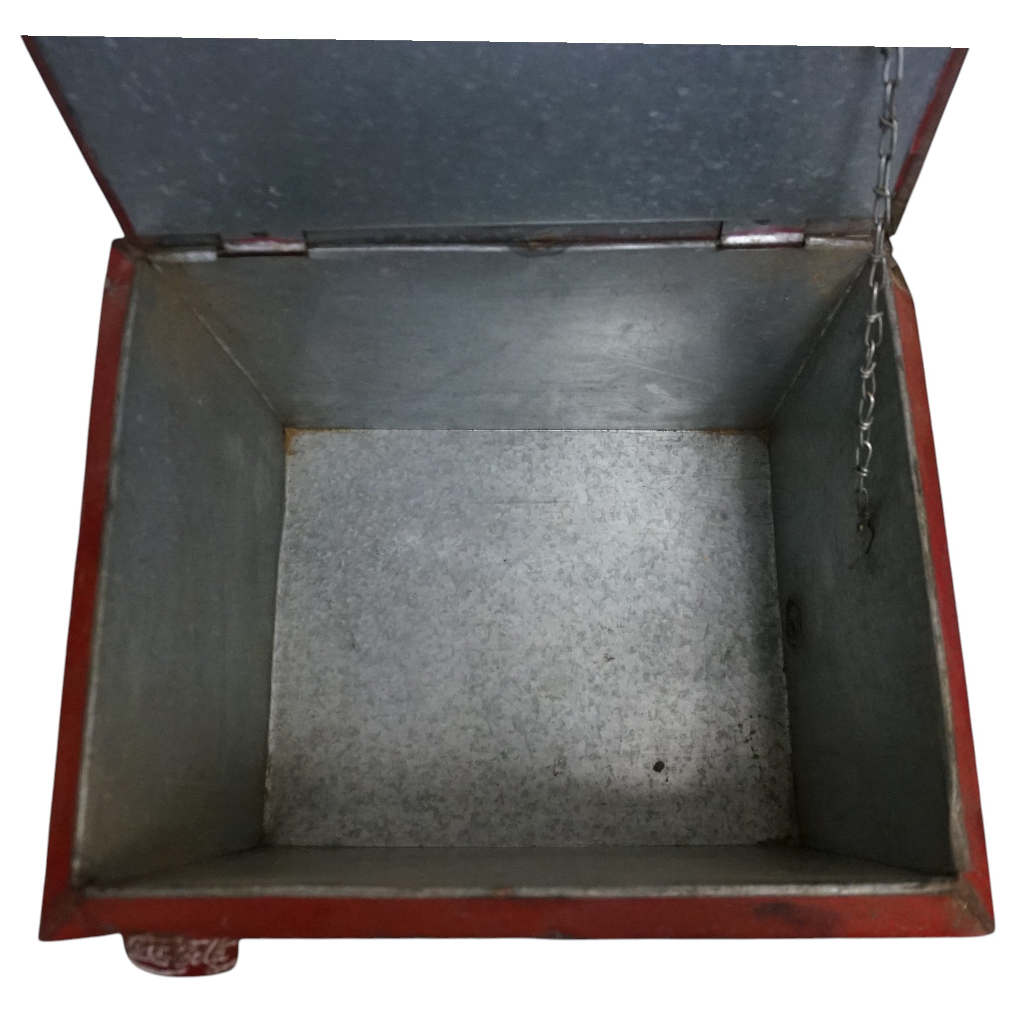 Vintage Coca-Cola Metal Cooler | Original Bottle Opener & Distressed Patina