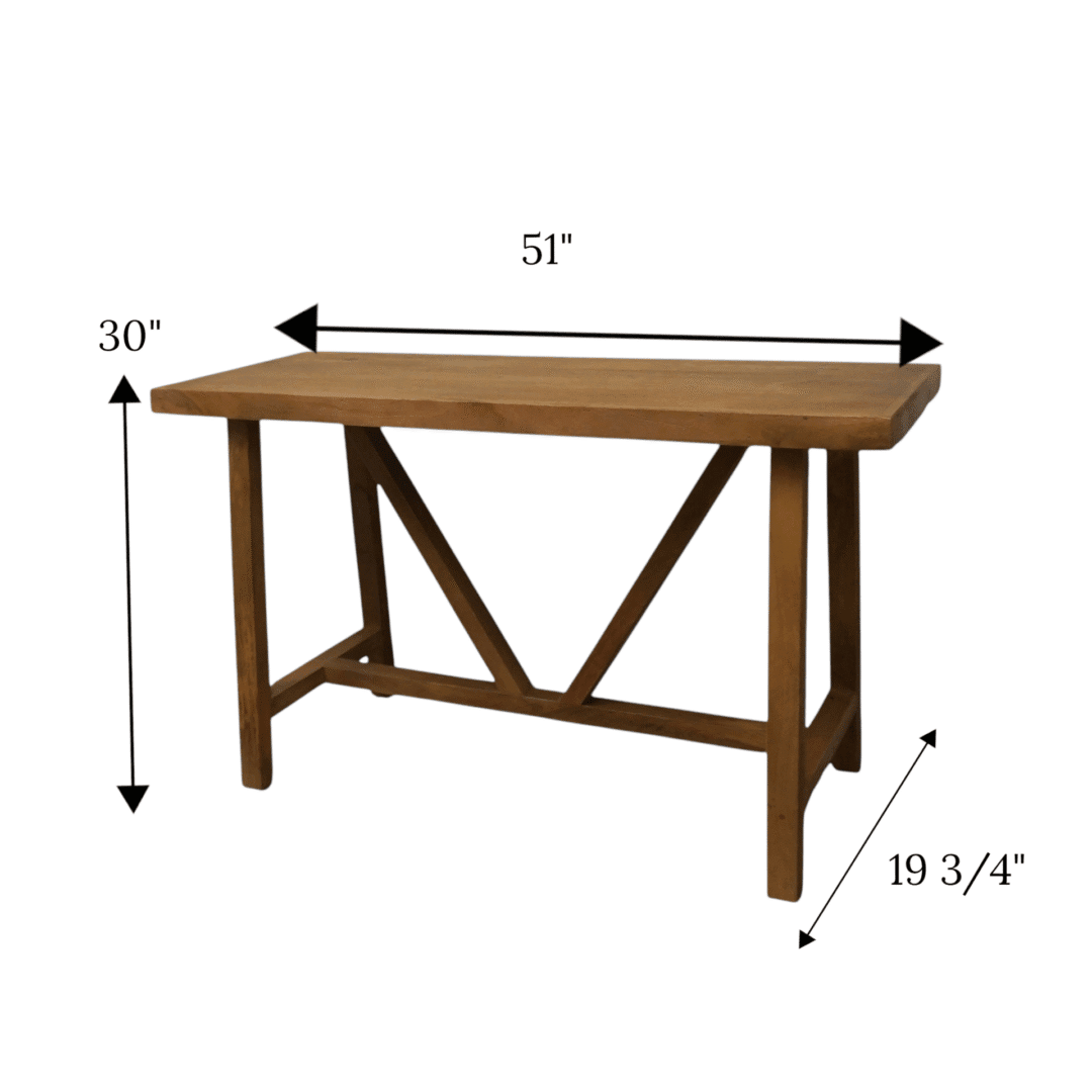Long Rustic Console Table image 8