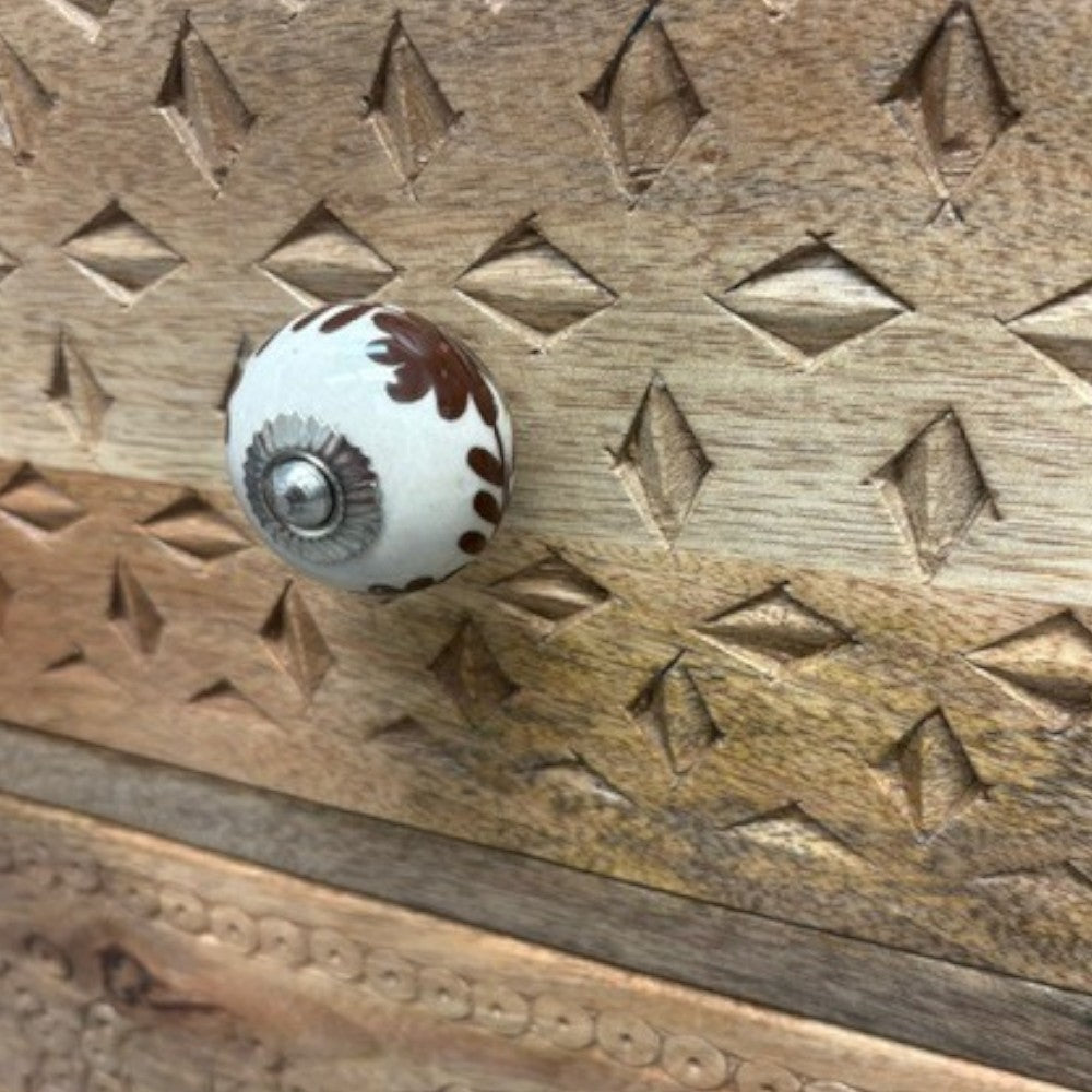 Hand-Painted Ceramic Drawer Handles | Unique Boho & Vintage Styles