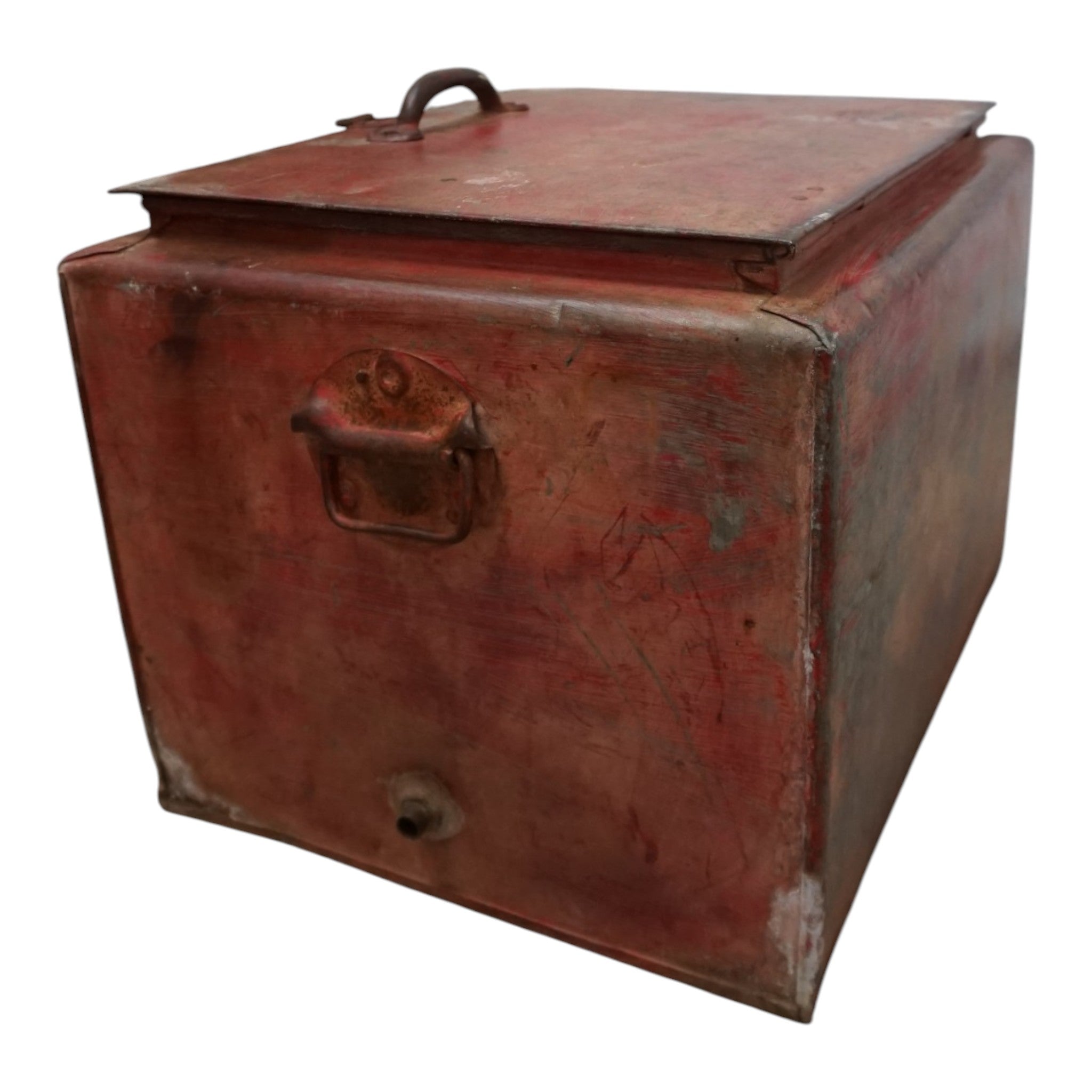 Vintage Coca-Cola Metal Cooler | Original Bottle Opener & Patina Finish