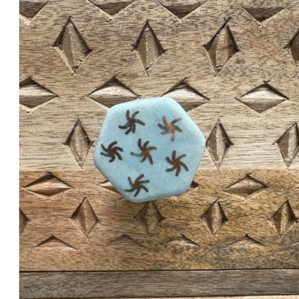 Hand-Painted Ceramic Drawer Handles | Unique Boho & Vintage Styles