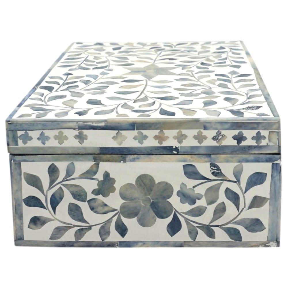 Large Blue and White Inlay Box image 3