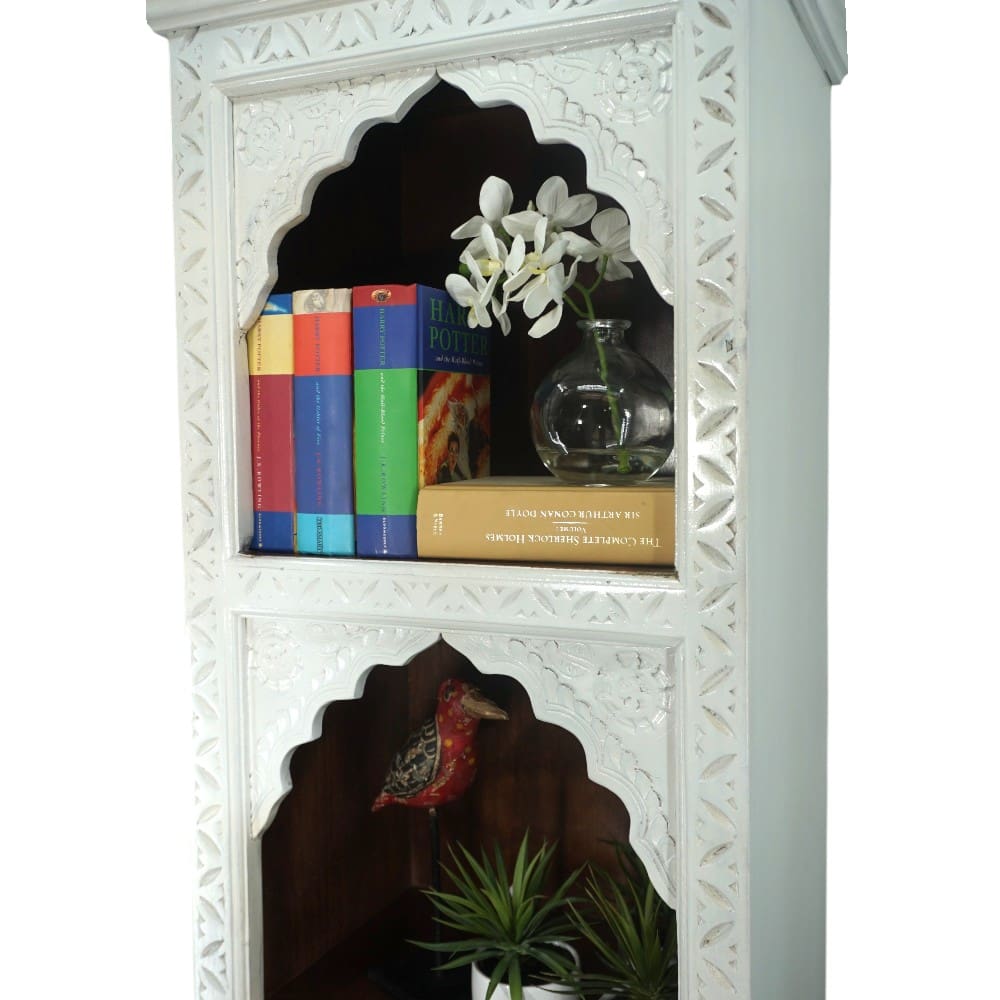 Solid Wood Bookcase Narrow Display Bookshelf image 9