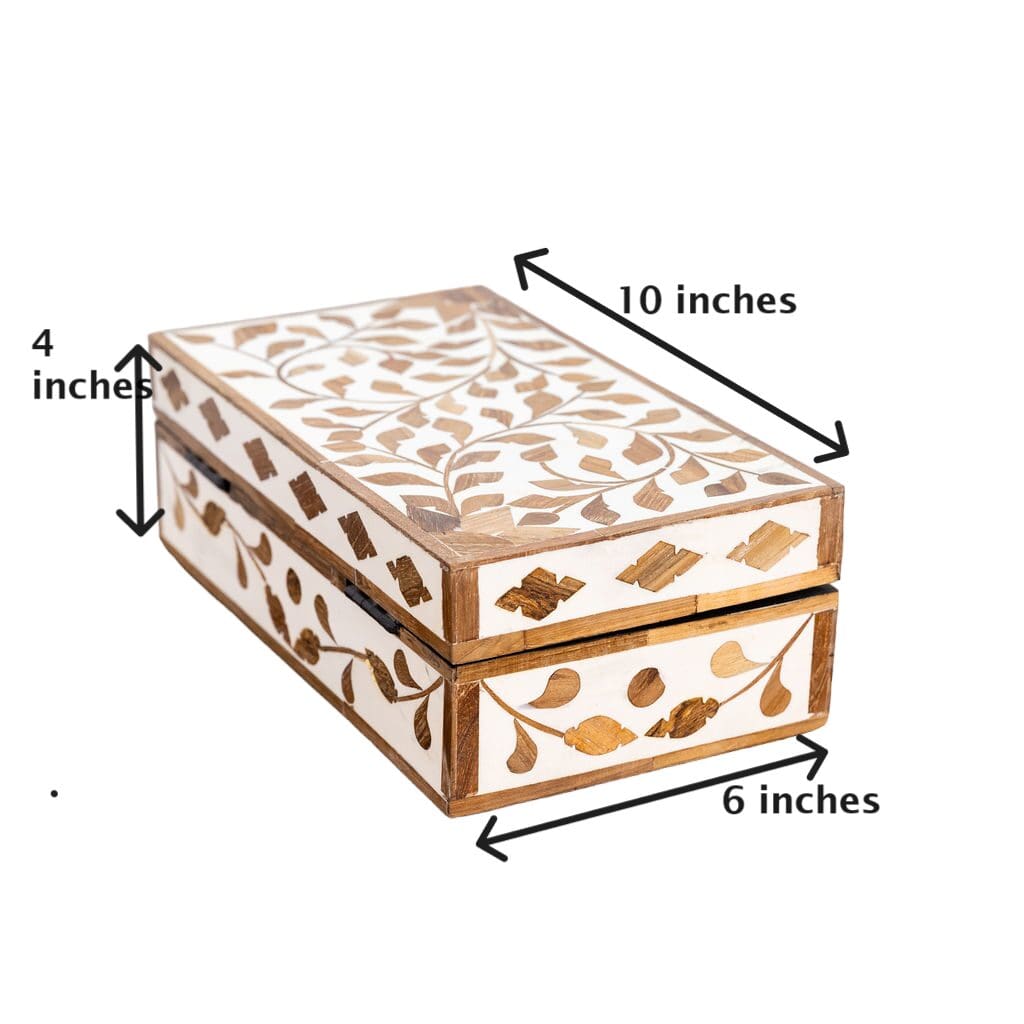 Rectangular Teak Inlay Box image 5