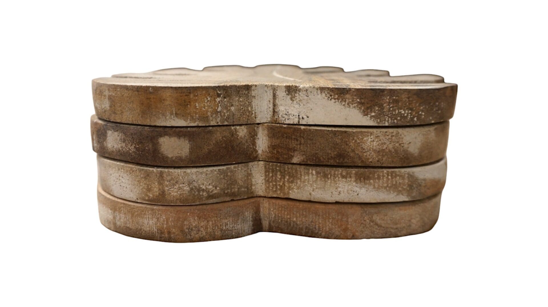 Set of Four Wooden Leaf Trivets image 5