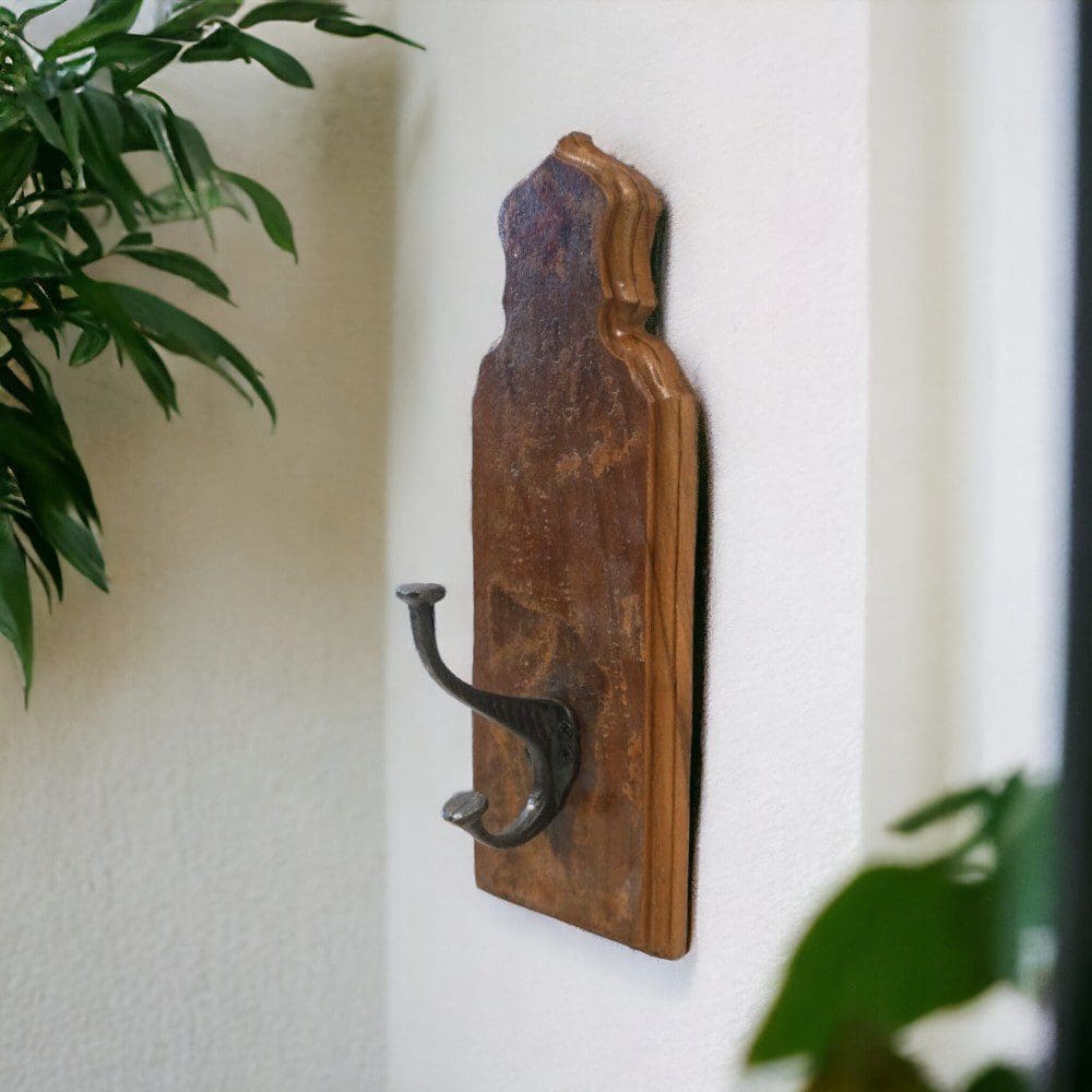 Single Hook Coat Rack Reclaimed Wood image 7