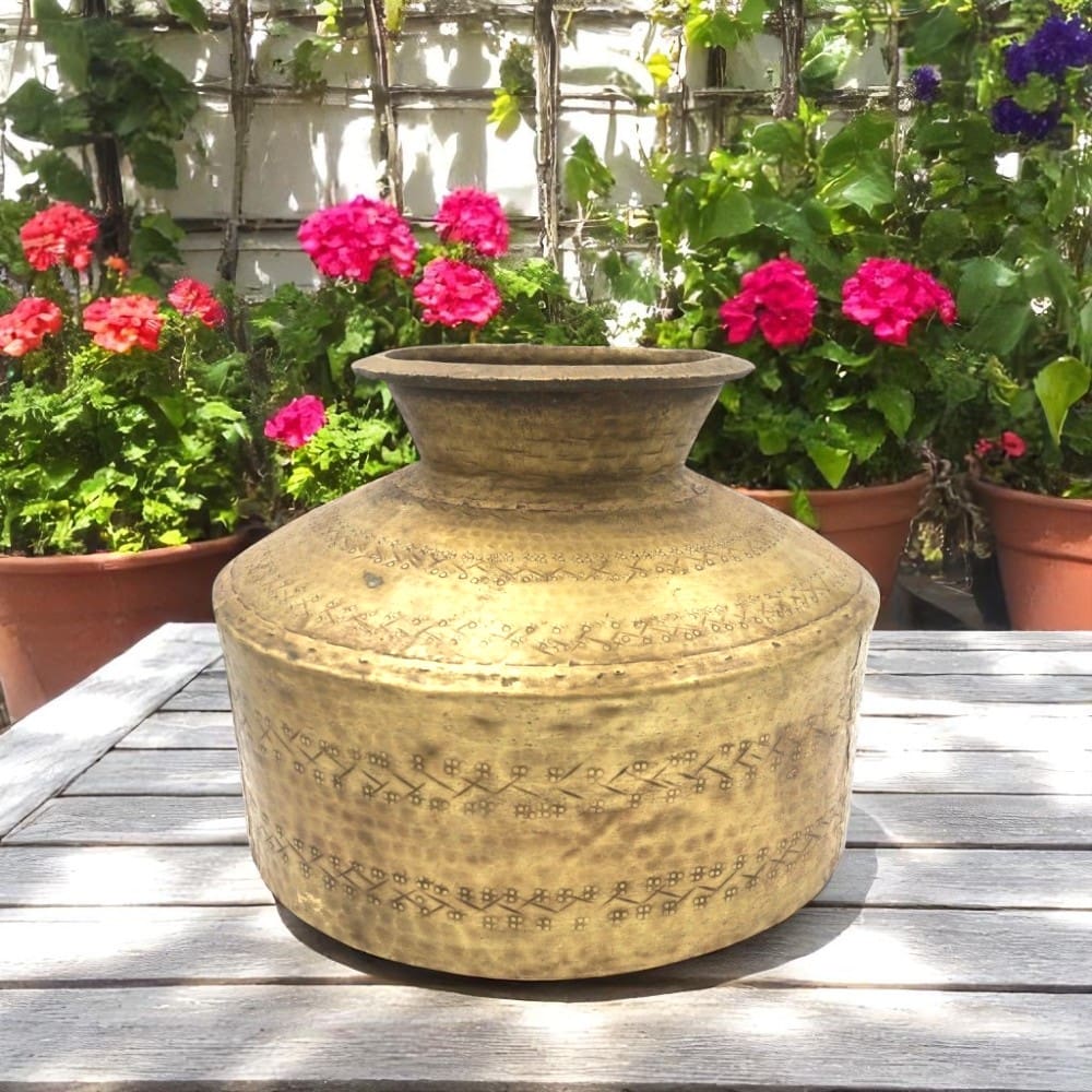 Vintage Brass Pot image 0