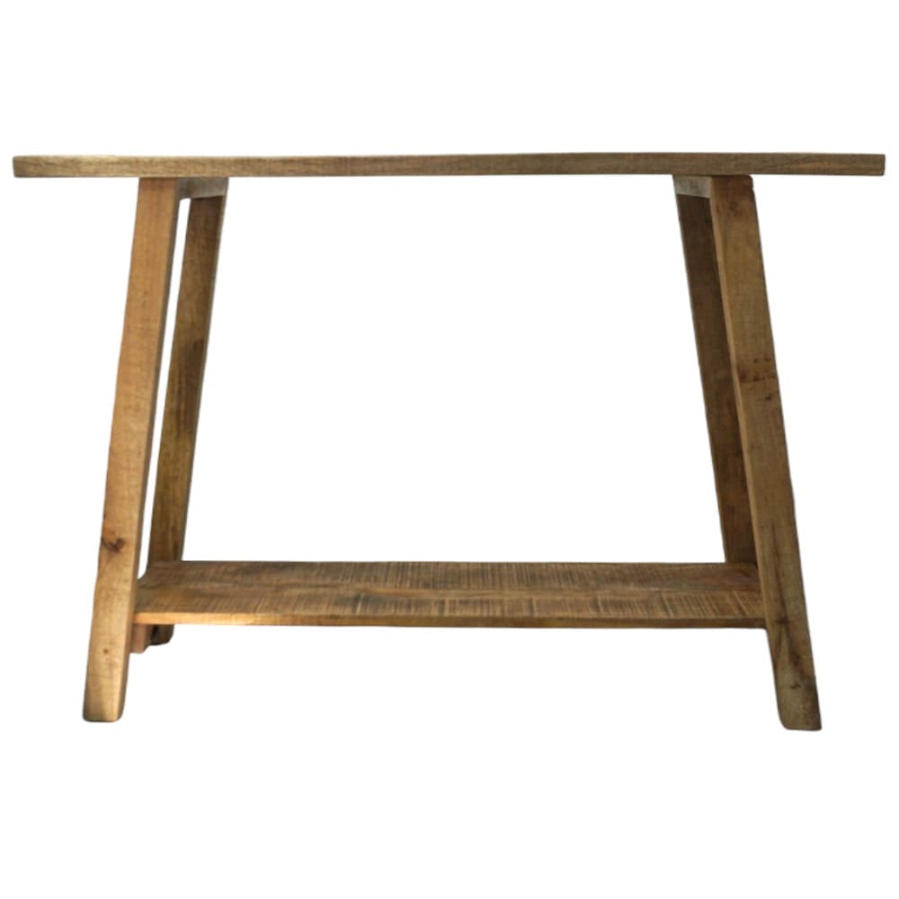 Rustic Natural Mango Wood Console Table image 6