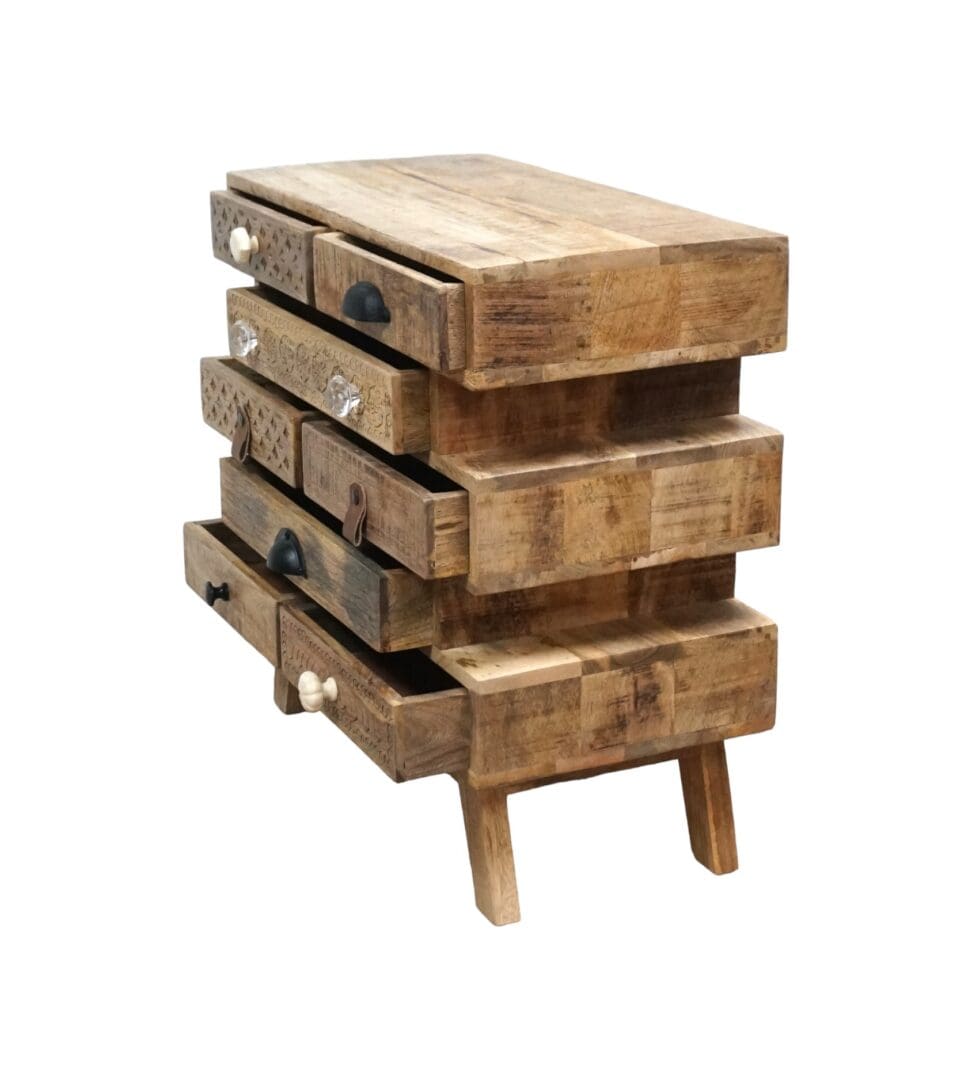 Unique Multi-Drawer Side Table image 4
