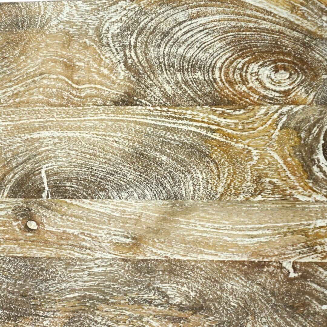Hand Carved Mango Wood Wall Mounted Nightstand Sandblast Wood image 6