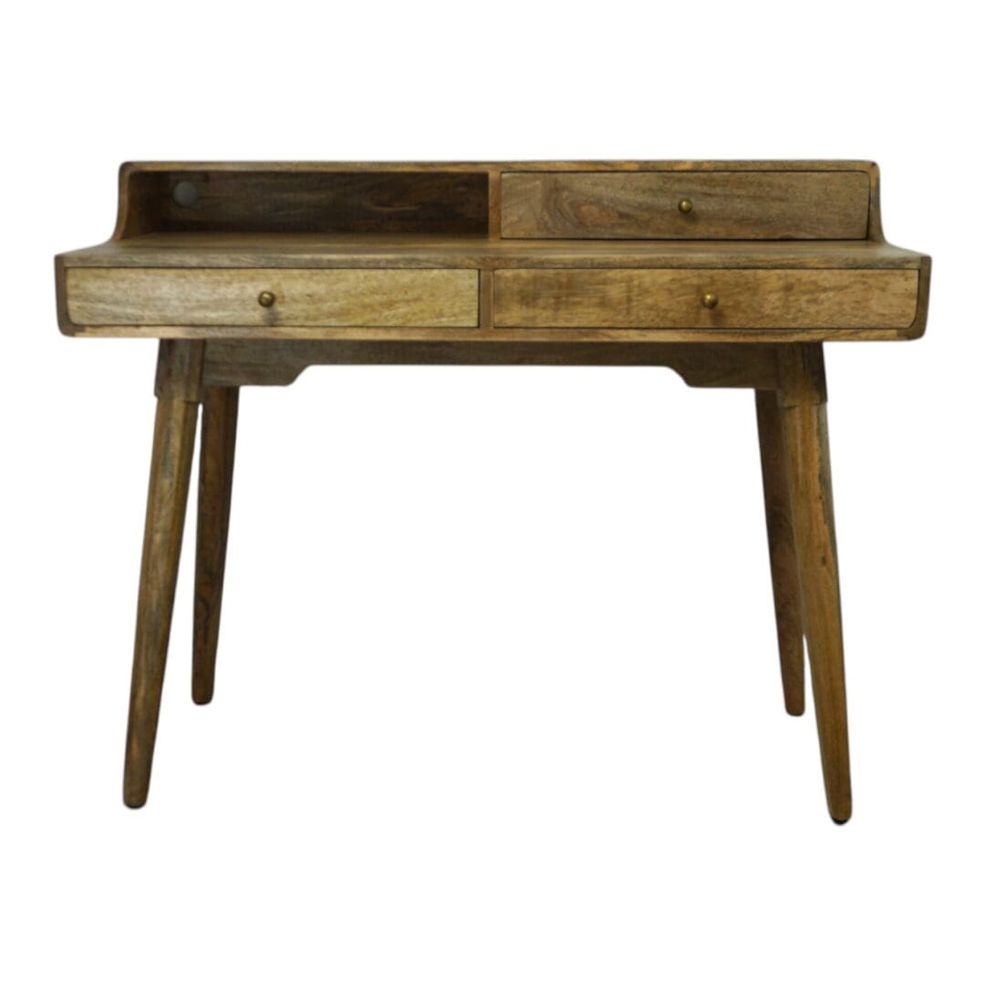 Rustic Hand-crafted Solid Wood Desk or Bedroom Vanity image 1
