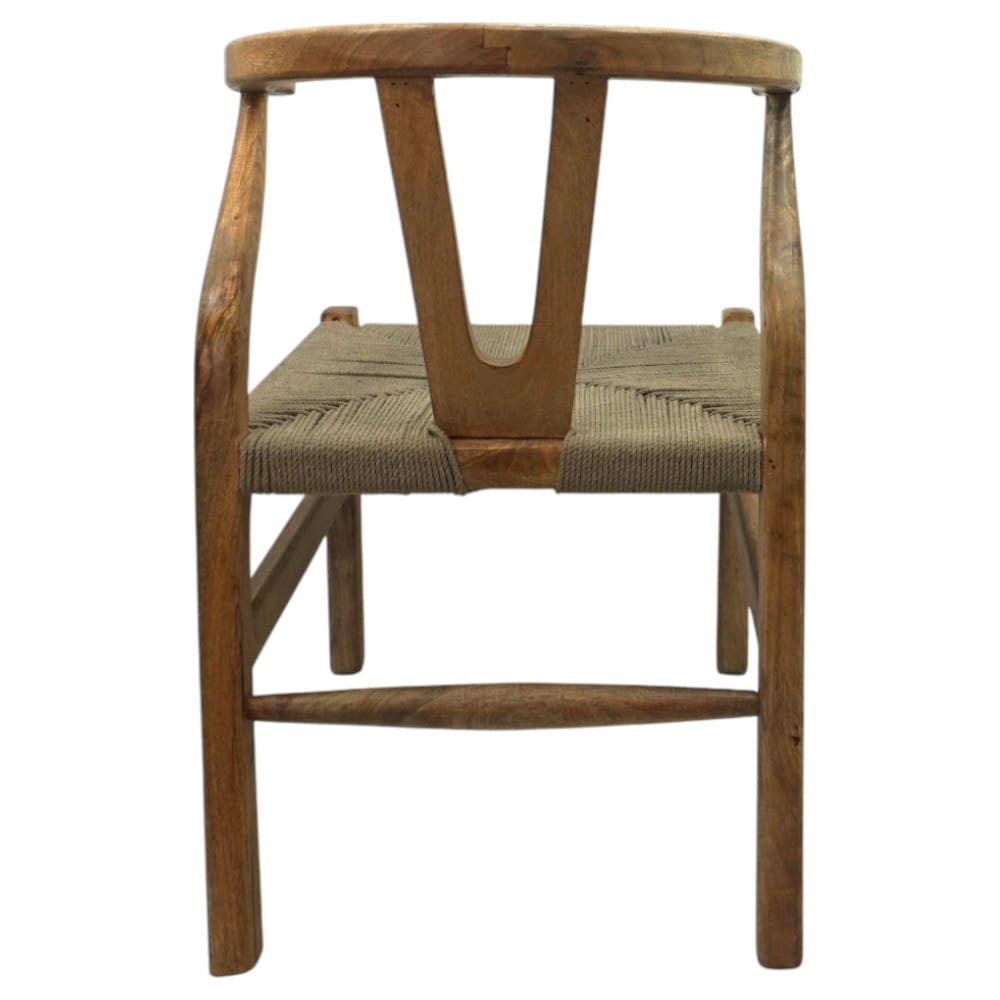 Wishbone Chair Hand-crafted Natural Solid Wood image 3