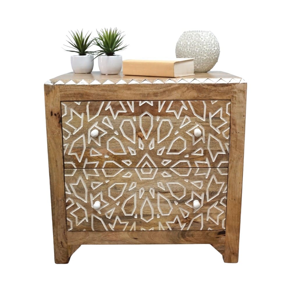 Geometric Nightstand Hand-crafted image 2