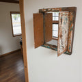 Vintage Accent Mirror Window with Shutters - 6 image 0