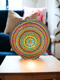 Multicolor Round Mosaic Glass Lamp Limited Stock! image 0