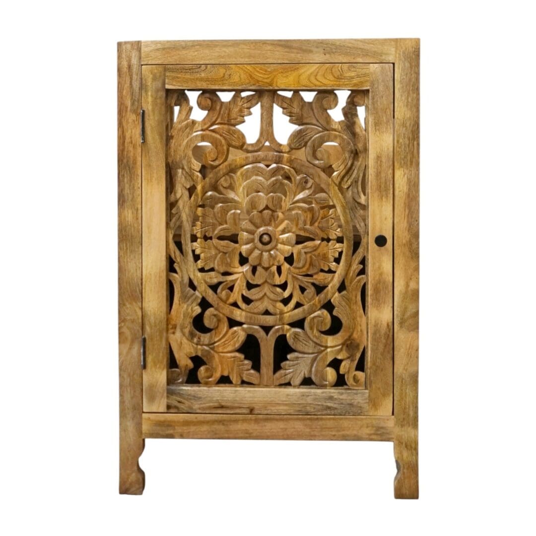 Hand-carved 24" Vanity Stunning Natural Wood image 8
