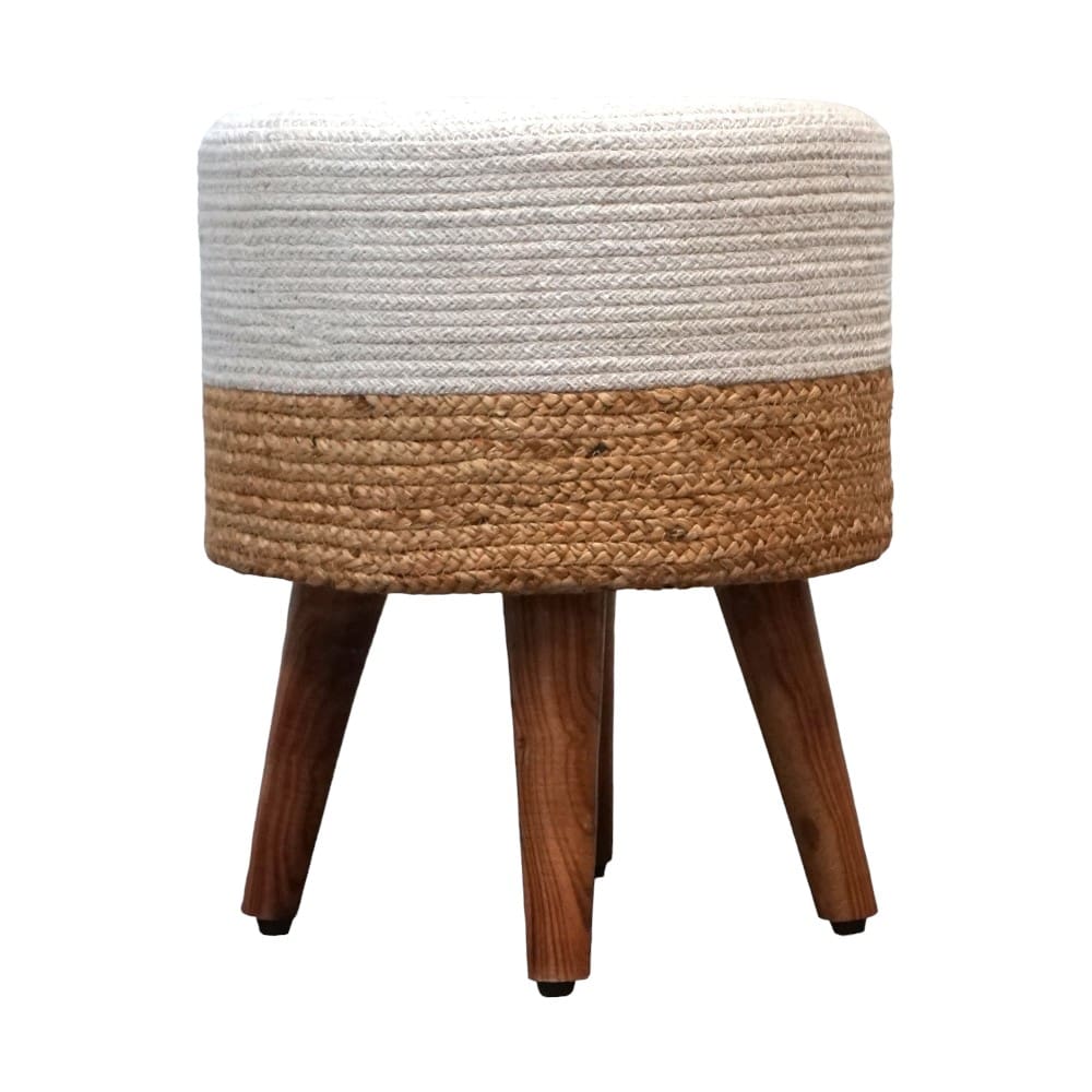 Hand-crafted Jute Stool Multiple Color Options image 21