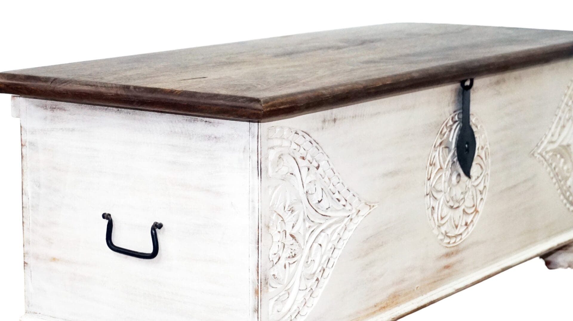 White Trunk Hand-carved Unique Storage Solution image 8