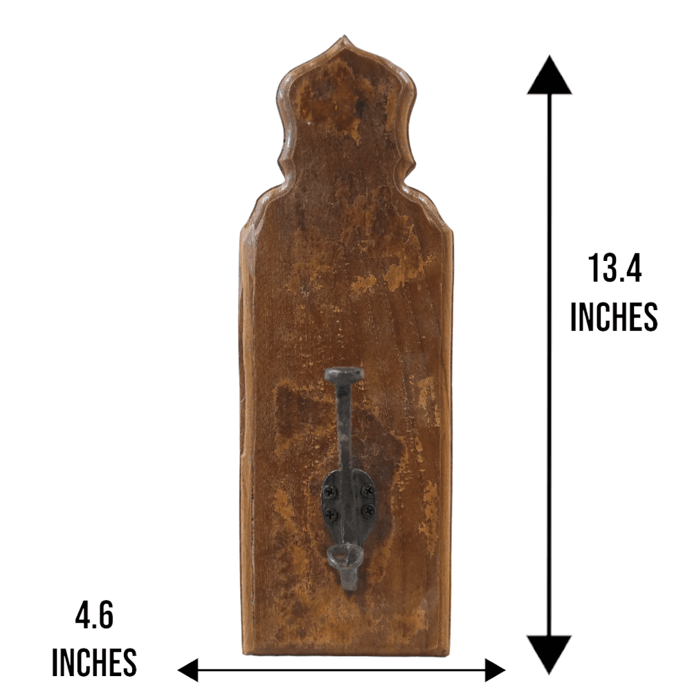 Single Hook Coat Rack Reclaimed Wood image 6
