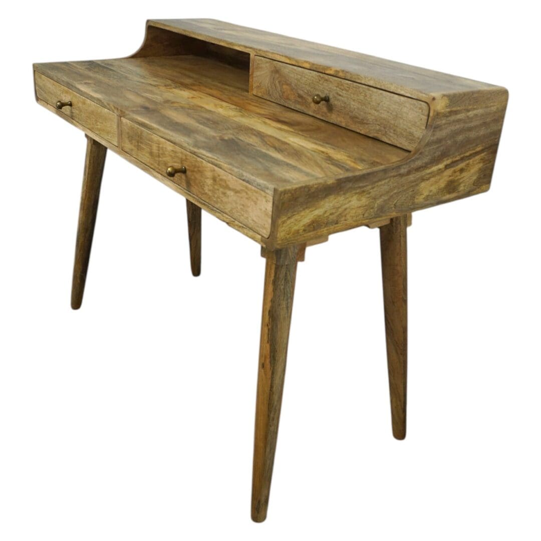 Rustic Hand-crafted Solid Wood Desk or Bedroom Vanity image 3