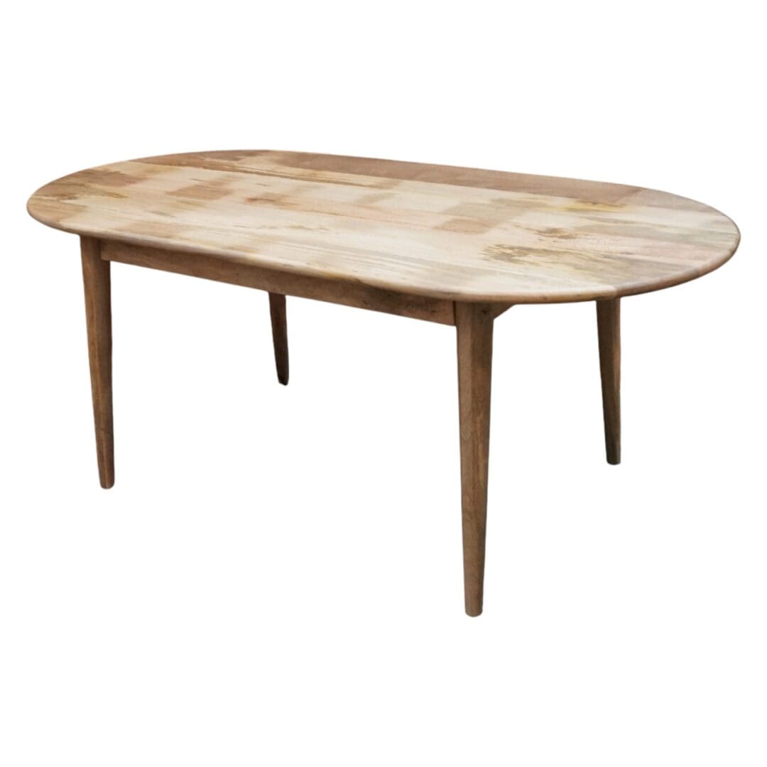 Natural Wood Dining Table image 1