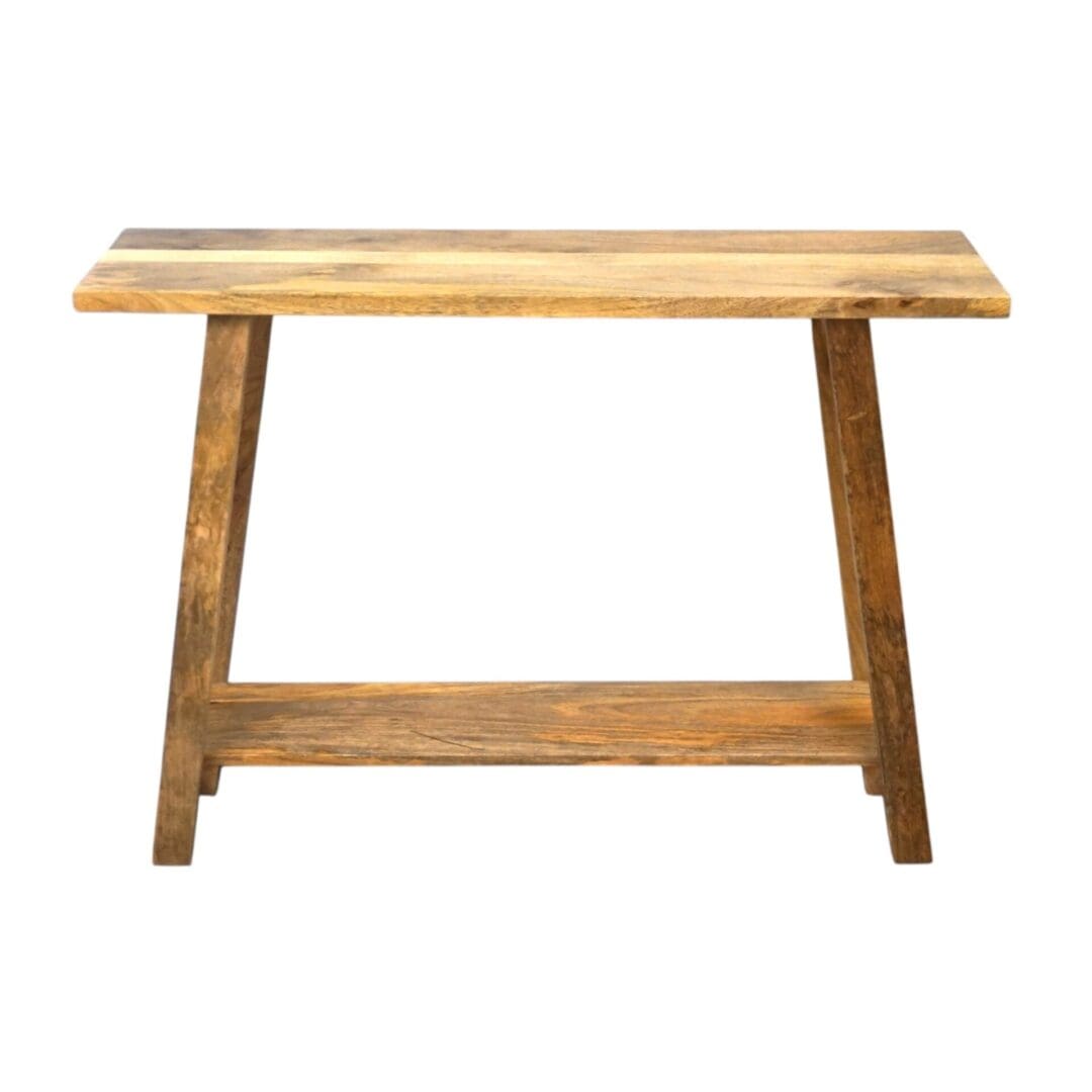 Rustic Natural Mango Wood Console Table image 6