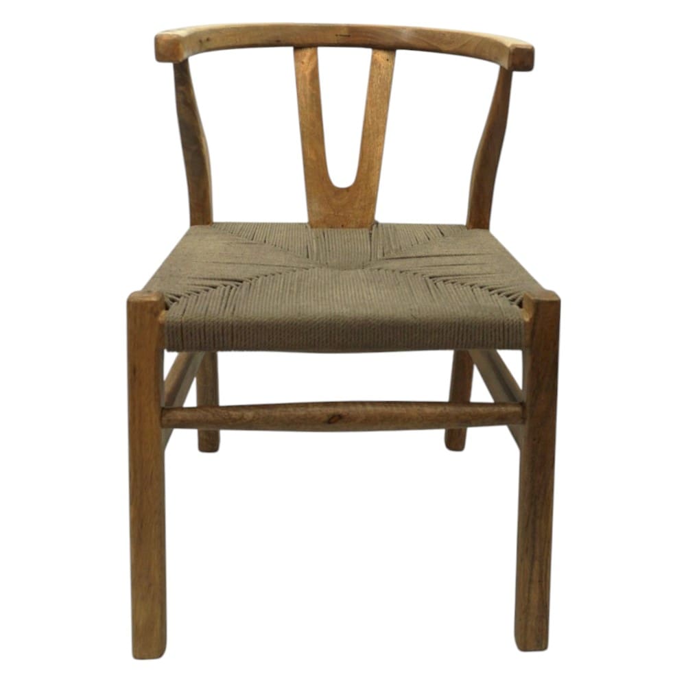 Wishbone Chair Hand-crafted Natural Solid Wood image 1