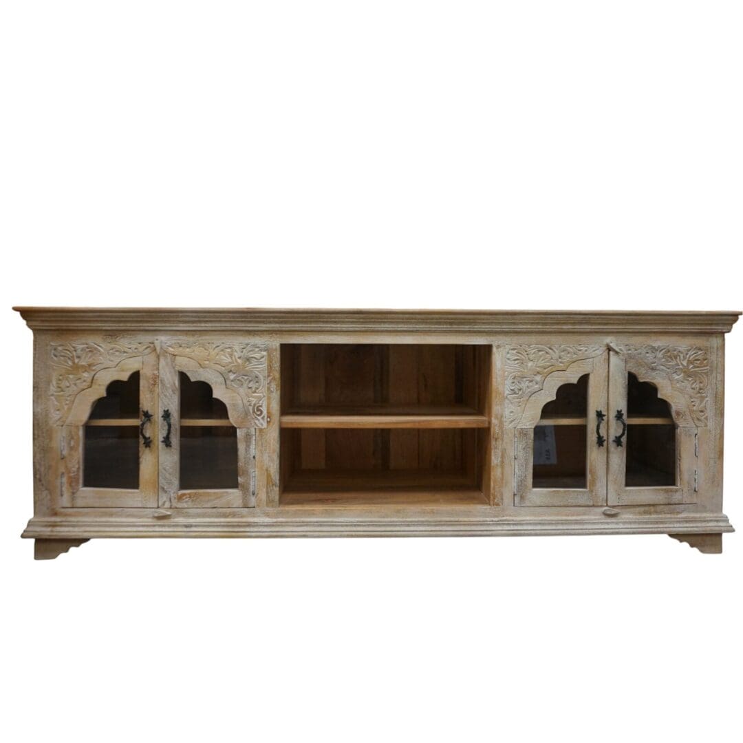 Large Hand-crafted Arched Credenza image 2