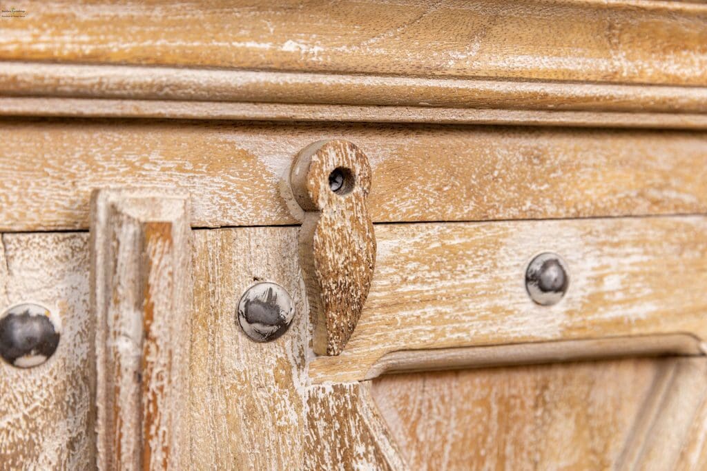 Solid Mango Wood Sideboard Versatile Storage image 5