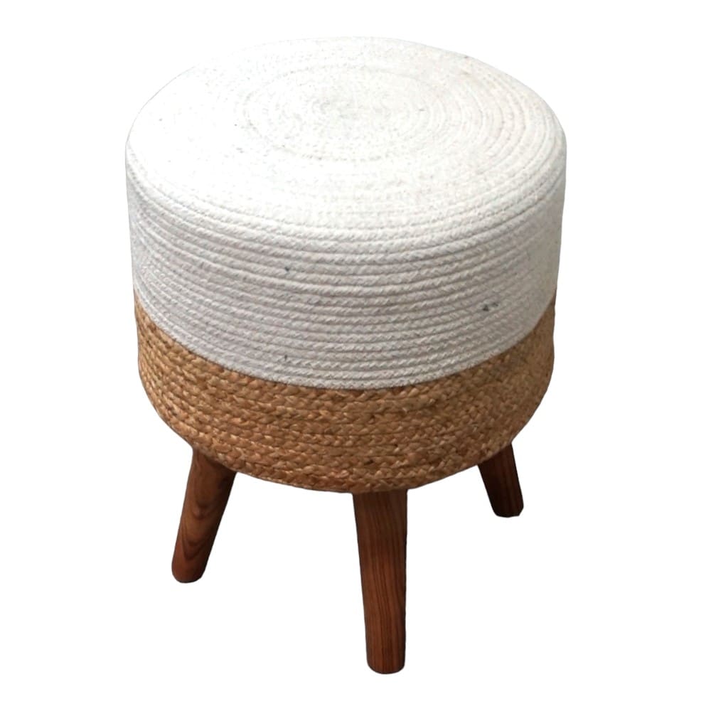 Hand-crafted Jute Stool Multiple Color Options image 24