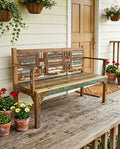 Hand-Crafted Reclaimed Wood Bench image 0