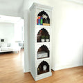 Solid Wood Bookcase Narrow Display Bookshelf image 0