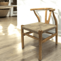 Wishbone Chair Hand-crafted Natural Solid Wood image 0