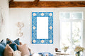Blue and White Inlay Mirror Hand-Crafted image 0