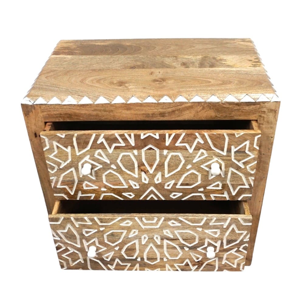 Geometric Nightstand Hand-crafted image 8