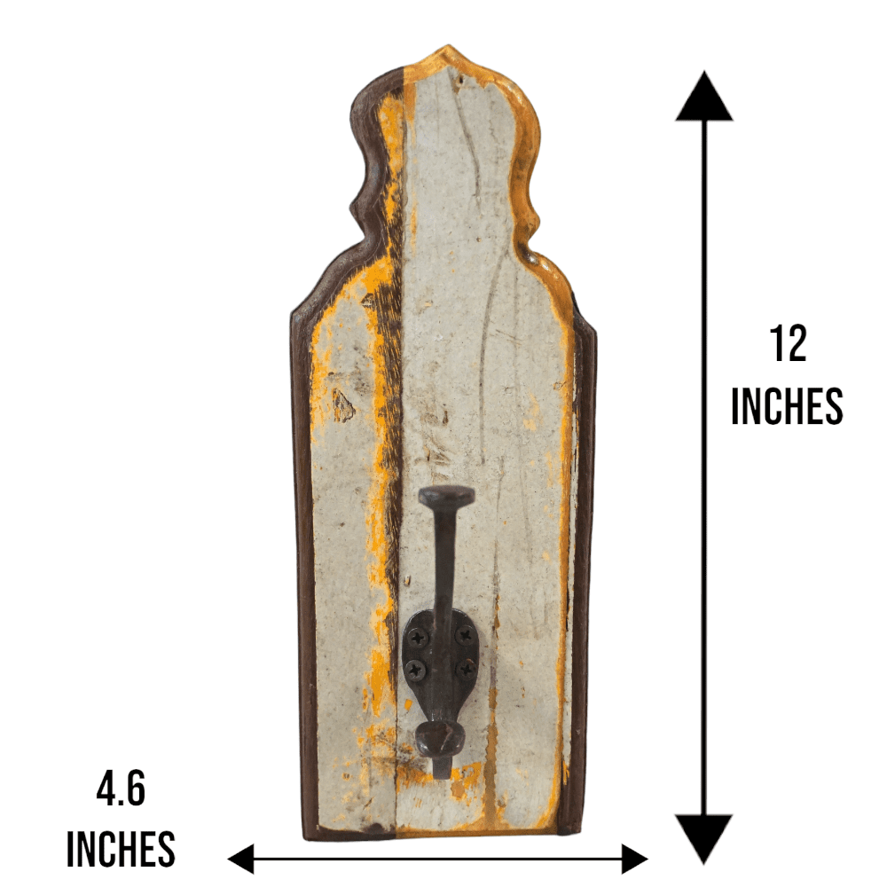 Single Hook Coat Rack Reclaimed Wood image 8