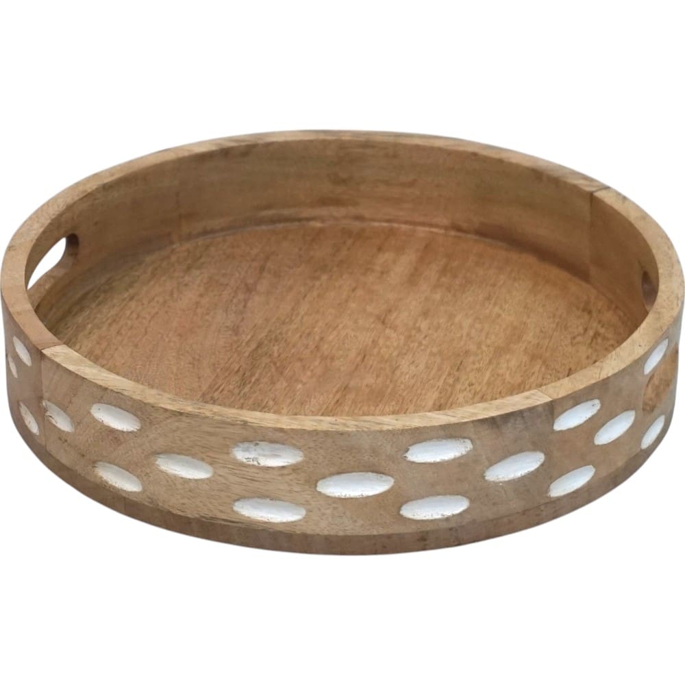 Hand-crafted Solid Wood Trays - Set of Two image 8