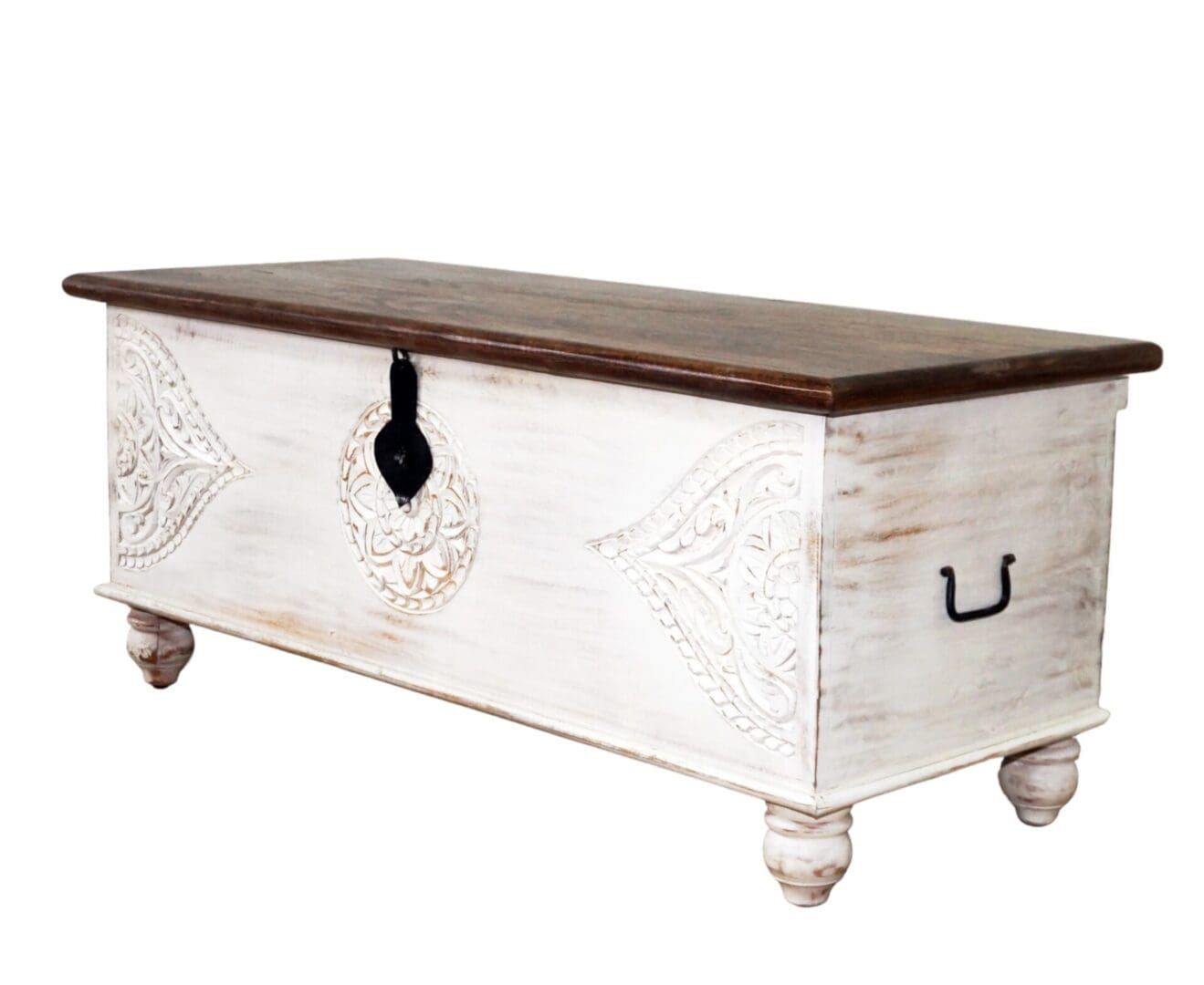 White Trunk Hand-carved Unique Storage Solution image 6