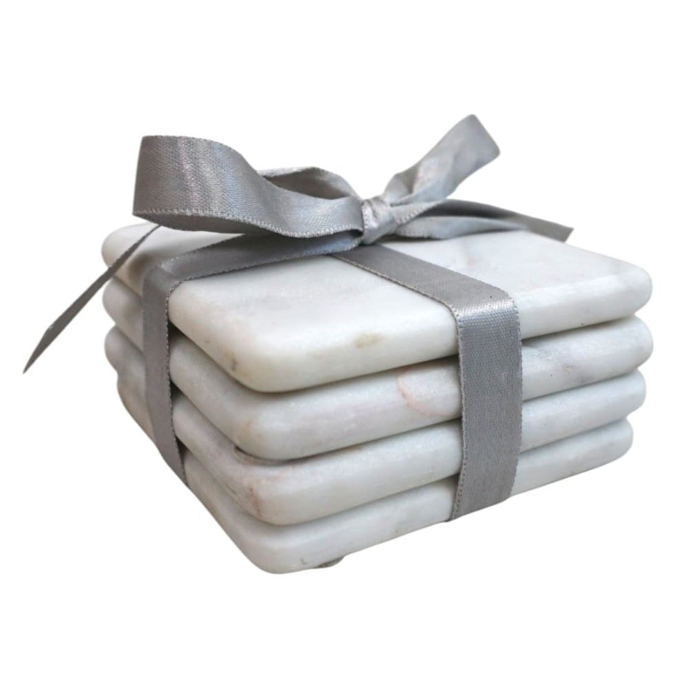 Set of 4 Square Marble Coasters image 3