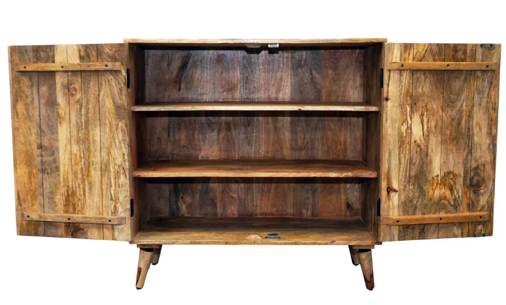 Solid Wood Cabinet Stunning Sunburst with 2 Doors image 5