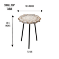 Unique Mango Wood Mandala Accent Table 3 Sizes image 7