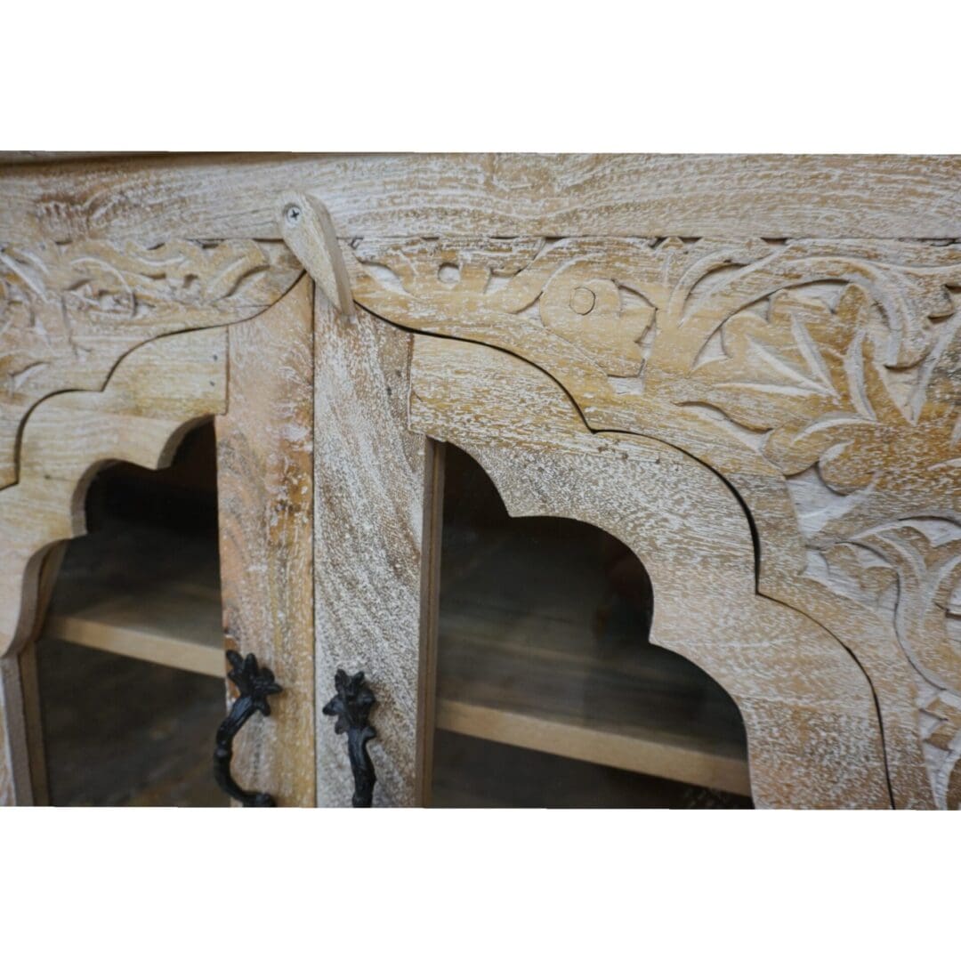 Large Hand-crafted Arched Credenza image 7
